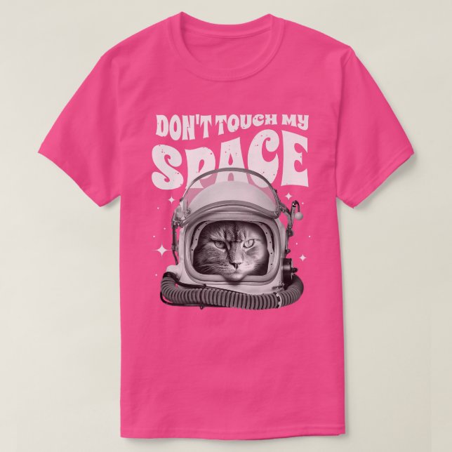 Funny Astronaut space cat Graphic Men Women  T-Shirt (Design Front)