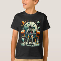 Funny Astronaut Spaceman Weightlifting Fitness Gym