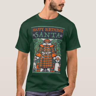 Funny Atheist Christmas - Happy Birthday Santa T-S T-Shirt