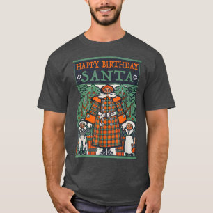 Funny Atheist Christmas  Happy Birthday Santa  T-Shirt