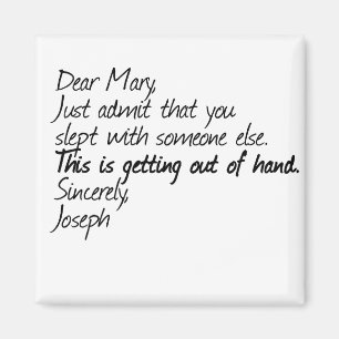 Funny atheist design magnet