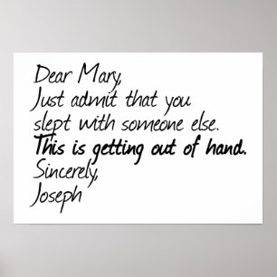 Funny atheist design poster