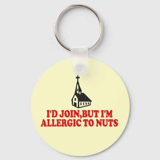 Funny atheist key ring (Front)