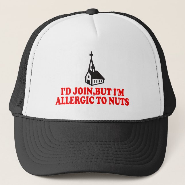 Funny atheist trucker hat (Front)