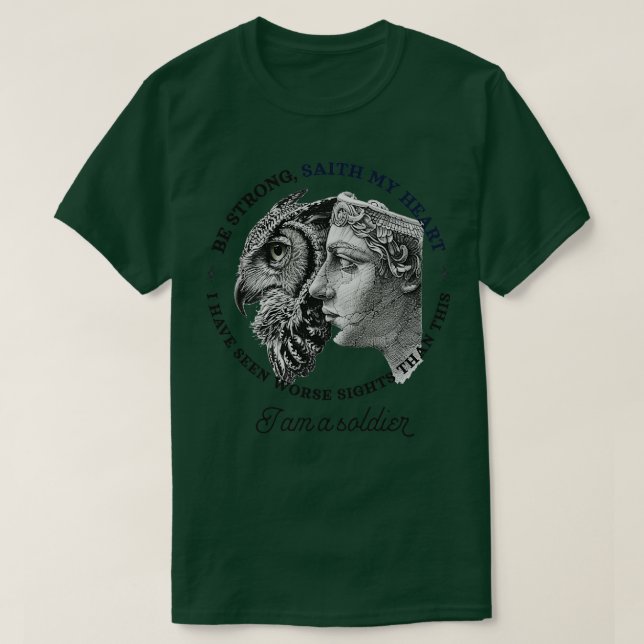 Funny Athena Goddess The Iliad Homer Greek Mytholo T-Shirt (Design Front)