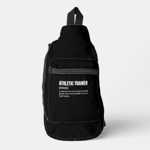 Funny Athletic Trainer Definition Sling Bag
