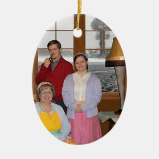 Funny Atomic Family Christmas Ornament