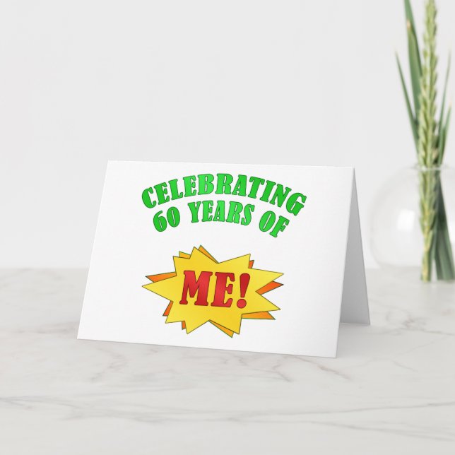 Funny Attitude 60th Birthday Gifts Card (Front)