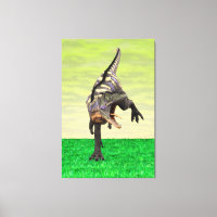 Funny Aucasaurus Roaring Prehistoric Dino Art