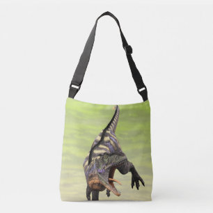 Funny Aucasaurus Roaring Prehistoric Dino Art Crossbody Bag