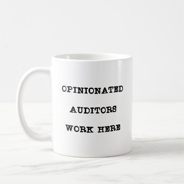 Funny Auditor Coffee Mug (Left)