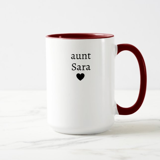 Funny Aunt Name Mug (Right)