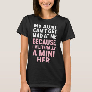 Funny Aunt Niece Mini Her Matching Family Quote  T-Shirt