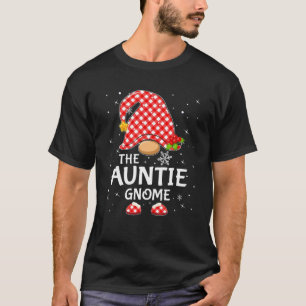 Funny Auntie Gnome Matching Family Christmas Pajam T-Shirt