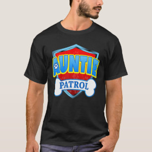 Funny Auntie Patrol Dog Mum, Dad For Men Women T-Shirt