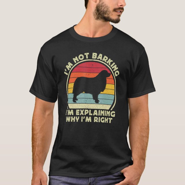 Funny Aussie Dog Red Blue Merle Australian Shepher T-Shirt (Front)