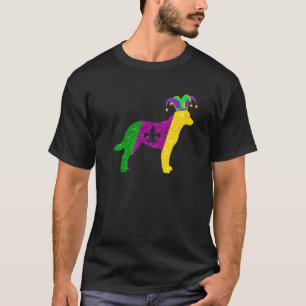Funny Australian Cattle Dog Mardi Gras Party Mask  T-Shirt