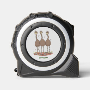 Funny Australian emu trio cartoon illustration 1
