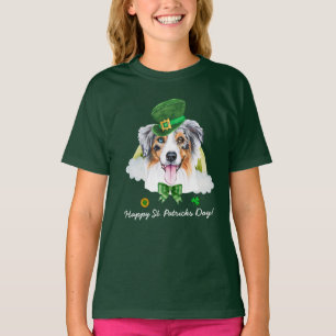 Funny Australian Shepherd Gold St. Patricks Day T-Shirt