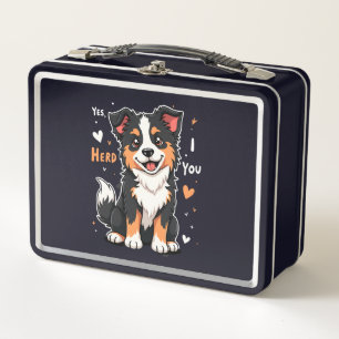 Funny Australian Shepherd Mom Gifts Aussie Yes I H Metal Lunch Box