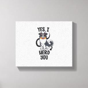 Funny Australian Shepherd Mum Gifts Aussie Yes I H Canvas Print