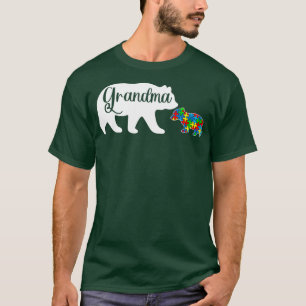 Funny Autism Awarenes Grandma Bear Family Autistic T-Shirt