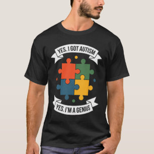Funny Autism Awareness Kids Autistic Puzzle Autism T-Shirt