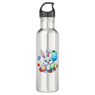 Funny Autism Awareness Puzzle Easter Bunny Eggs Ki 710 Ml Water Bottle