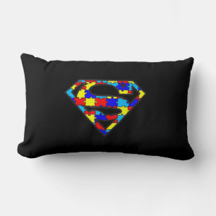 Funny Autism Awareness Superhero T-Shirt170 Lumbar Cushion