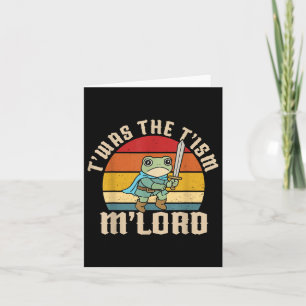 Funny Autism Awareness Support Twas The Tism M Lor Card