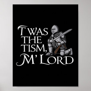 Funny Autism Awareness Support Twas The Tism M Lor Poster