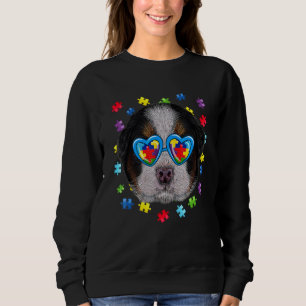 Funny Autism Bernese Mountain Dog Sunglasses Boys  Sweatshirt