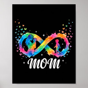 Funny autism mum quote neurodiversity awareness poster
