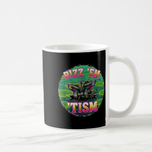 Funny Autism Rizz Em With The Tism Frog Meme Autis Coffee Mug
