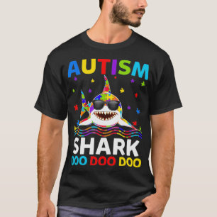 Funny Autism Shark Puzzle Awareness Day Cute For T-Shirt