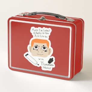 Funny Autistic Advice on Avoiding Eye Contact Metal Lunch Box