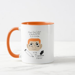 Funny Autistic Advice on Avoiding Eye Contact Mug