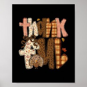 Funny Autumn Fall Thankful Turkey Thanksgiving Gob Poster