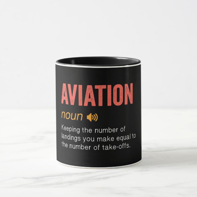 Funny Aviation Definition Mug (Center)