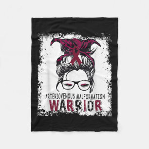 Funny Avm Arteriovenous Malformation Awareness,  Fleece Blanket