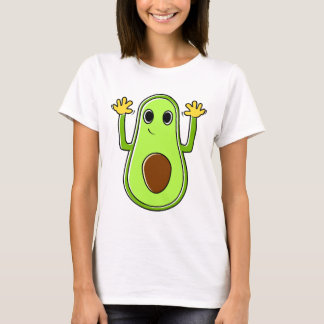 Funny Avocado Cartoon Illustration T-Shirt