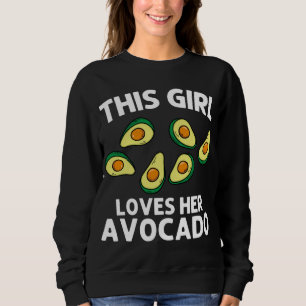 Funny Avocado For Girls Kid Pear Guac Avocados Mex Sweatshirt