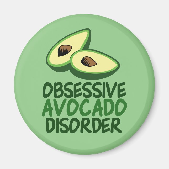 Funny Avocado Lover Magnet (Front)