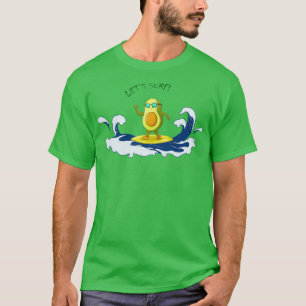 funny avocado surffing T-Shirt