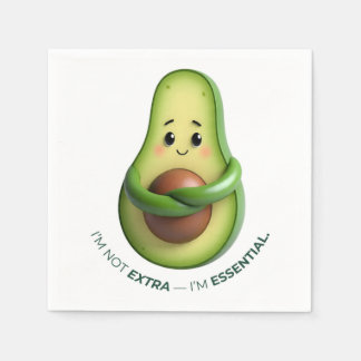 Funny Avocado Tote – I’m Not Extra, I’m Essential Napkin