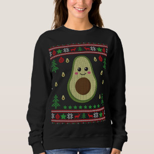 Funny Avocado Ugly Christmas Sweater Fruit Lover G