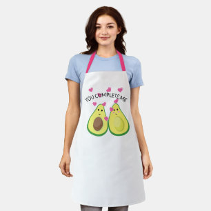 Funny Avocado You Complete Me Baker Chef Apron