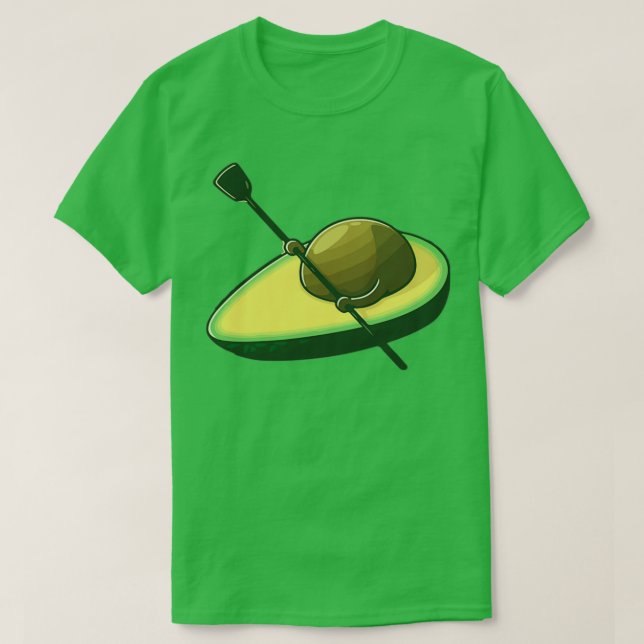 Funny Avocados surfing on boat T-Shirt (Design Front)
