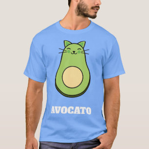 Funny Avocato design featuring a cute avocado cat T-Shirt