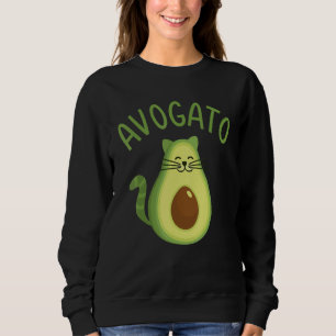 Funny avogato cat for avocado lover and Cinco de M Sweatshirt